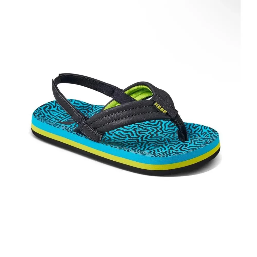Reef Toddler Kids Ahi Flip Flop Sandals Water Friendly Backstrap (Size 6)